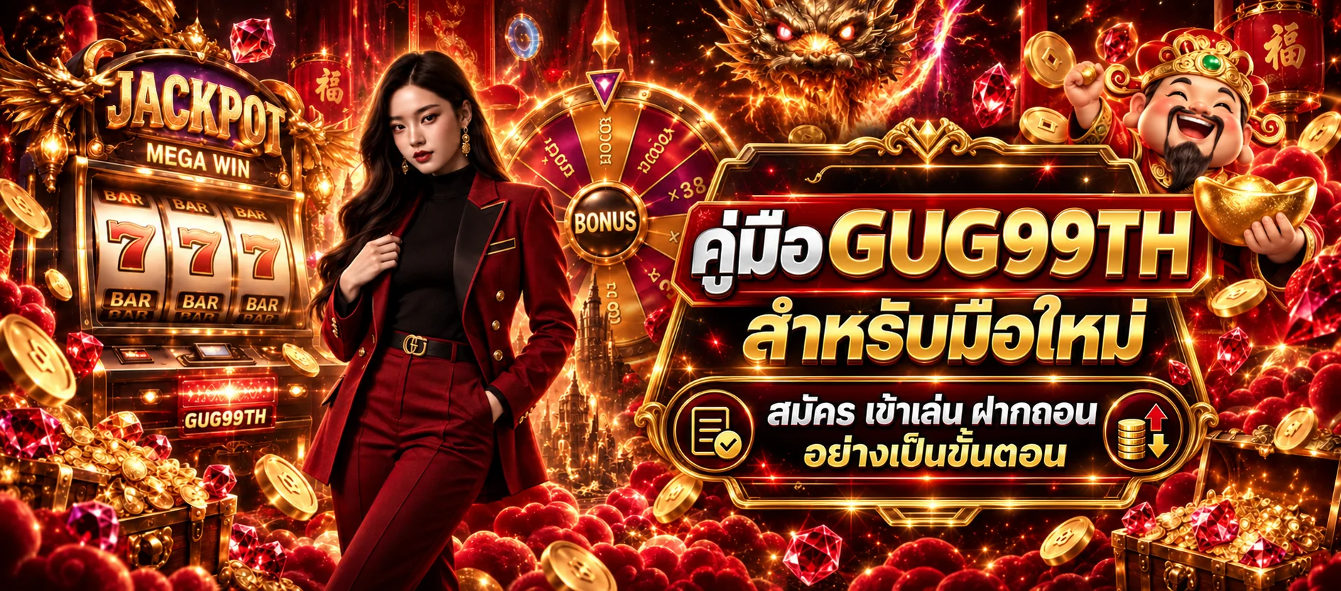 GUG99TH คู่มือมือใหม่ | สมัคร เข้าเล่น และฝากถอน